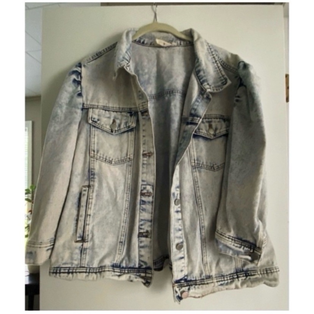SAVANNA JANE Blue Crop Boho Jean Jacket - Picture 6 of 10
